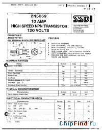 Datasheet 2N5006 manufacturer SSDI